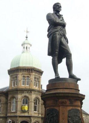 Poet Robert Burns Statue